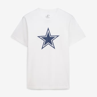Men's Logo Athletic  White Dallas Cowboys Primary Logo T-Shirt