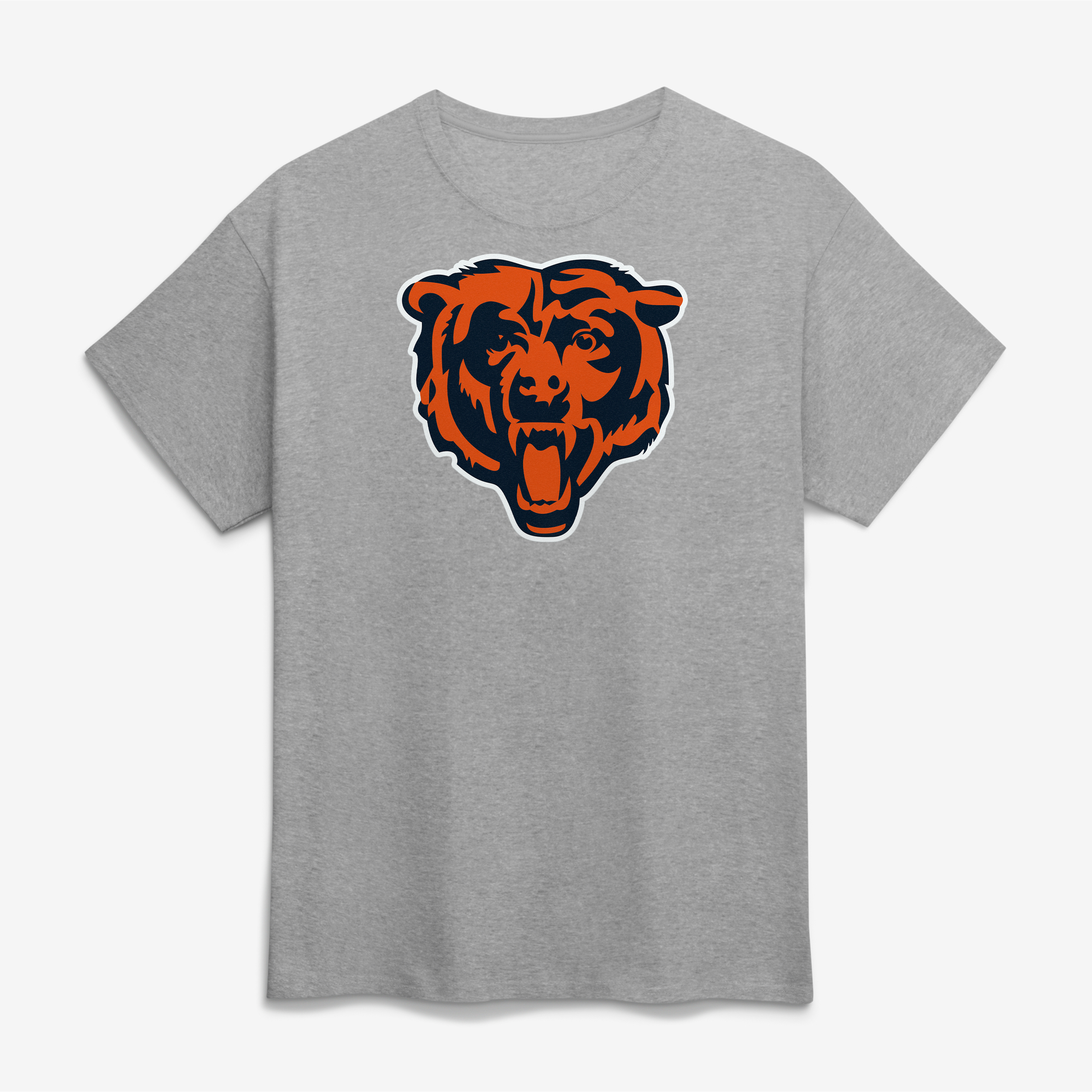 Logo Athletic Men's Gray Chicago Bears Primary Logo T-Shirt - Gray