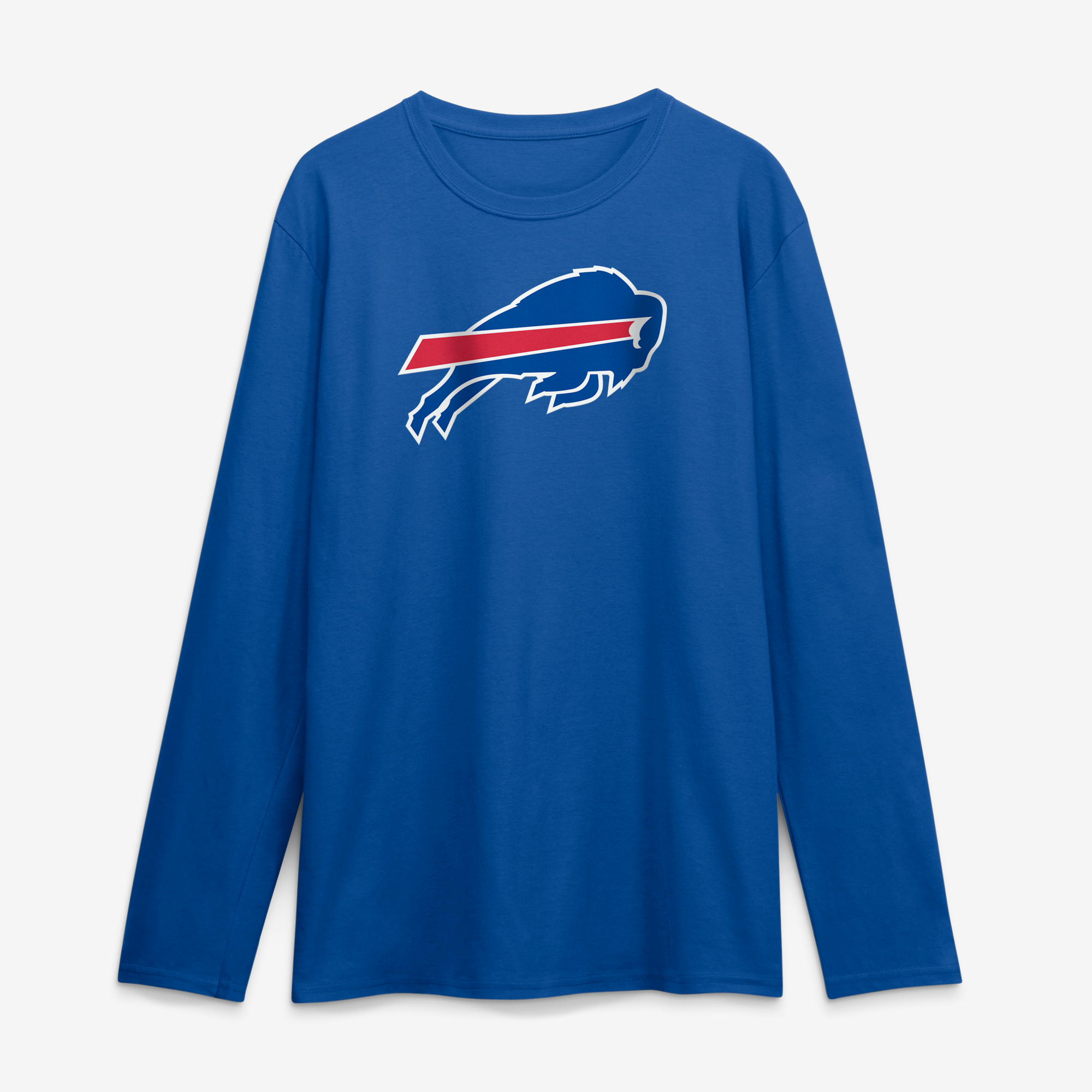 Men's Logo Athletic Royal Buffalo Bills Primary Logo Long Sleeve T-Shirt