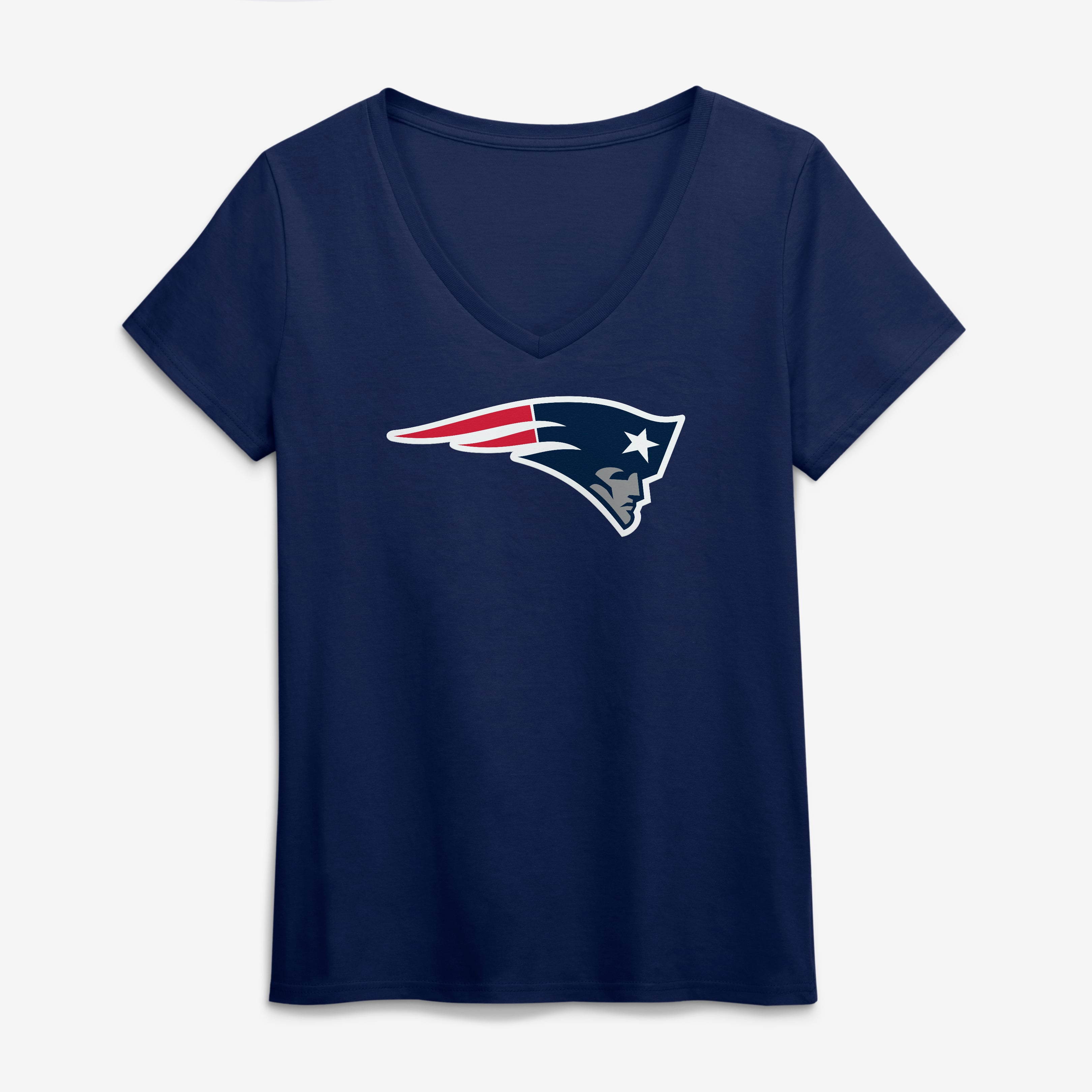 Women’s Logo Athletic Navy New England Patriots Primary Logo V-Neck T-Shirt Women’s Logo Athletic Navy New England Patriots Primary Logo V-Neck T-Shirt