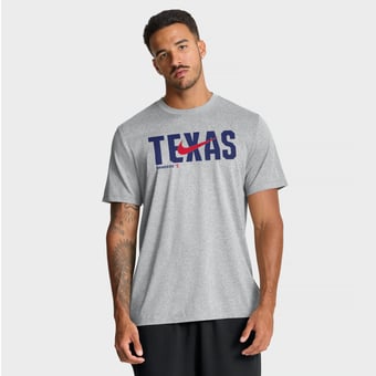 Men's Nike Heather Gray Texas Rangers Swoosh Legend Dri-FIT T-Shirt