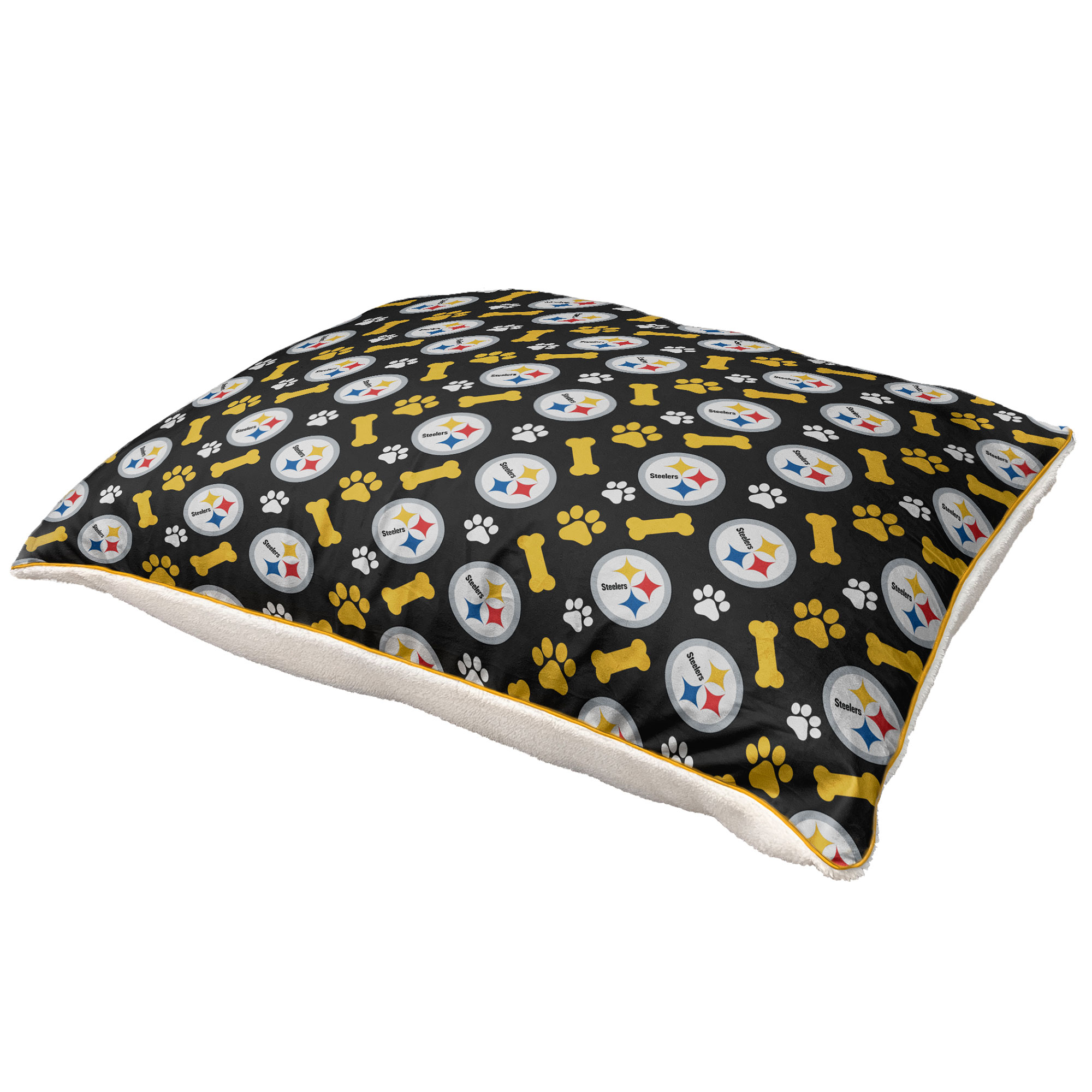 Pegasus Pittsburgh Steelers 35″ x 44″ Bones Sherpa Pet Bed Pegasus Pittsburgh Steelers 35″ x 44″ Bones Sherpa Pet Bed