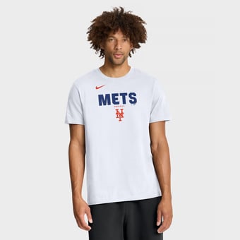 Men's Nike White New York Mets Bold Team Name T-Shirt