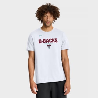 Men's Nike White Arizona Diamondbacks Bold Team Name T-Shirt