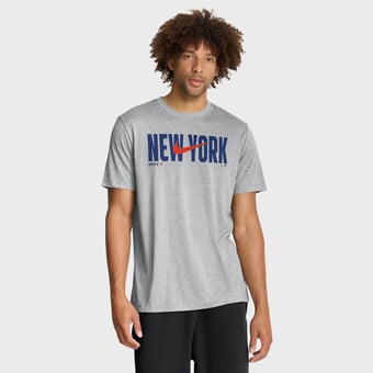 Men's Nike Heather Gray New York Mets Swoosh Legend Dri-FIT T-Shirt