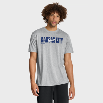 Men's Nike Heather Gray Kansas City Royals Swoosh Legend Dri-FIT T-Shirt