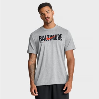 Men's Nike Heather Gray Baltimore Orioles Swoosh Legend Dri-FIT T-Shirt