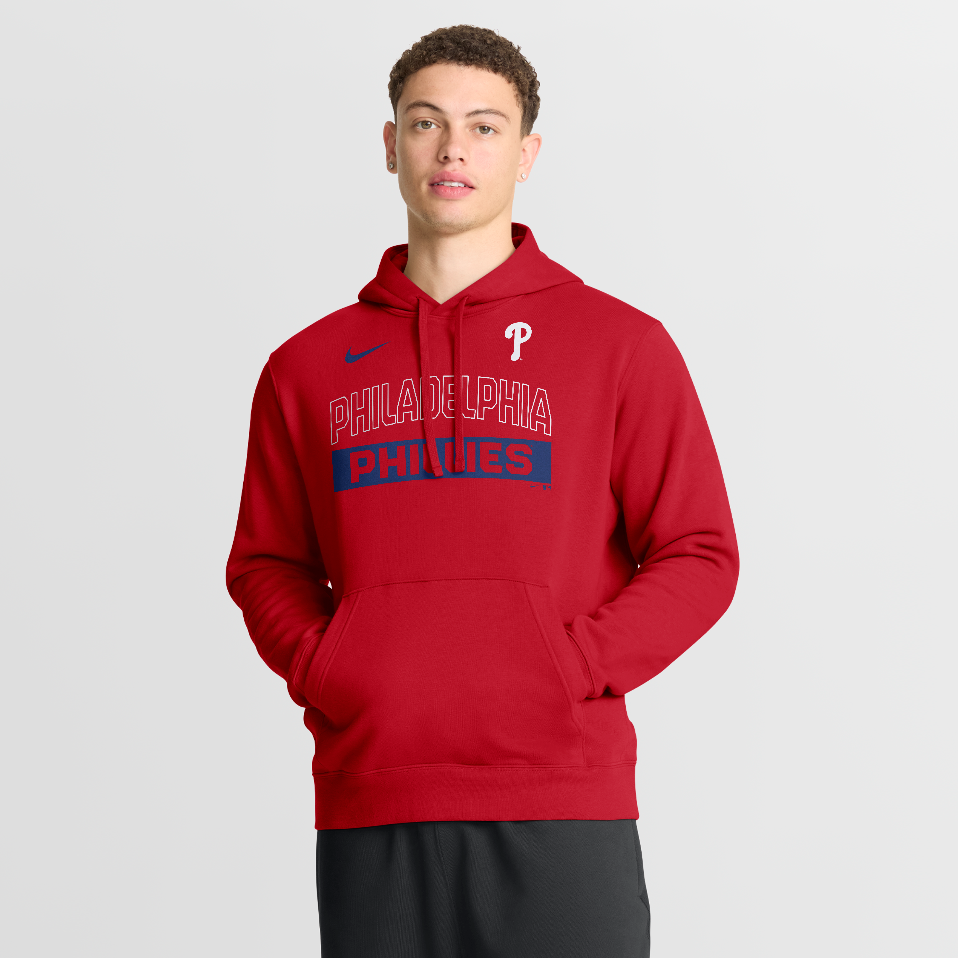 Men's Nike Red Philadelphia Phillies Primetime Club Hoodie