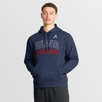 Men's Nike Navy Atlanta Braves Primetime Club Hoodie