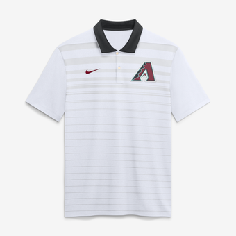 Men's Nike White Arizona Diamondbacks Vapor Striped Dri-FIT Polo