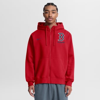 Men's Nike Red Boston Red Sox Primetime Lockup Full-Zip Hoodie