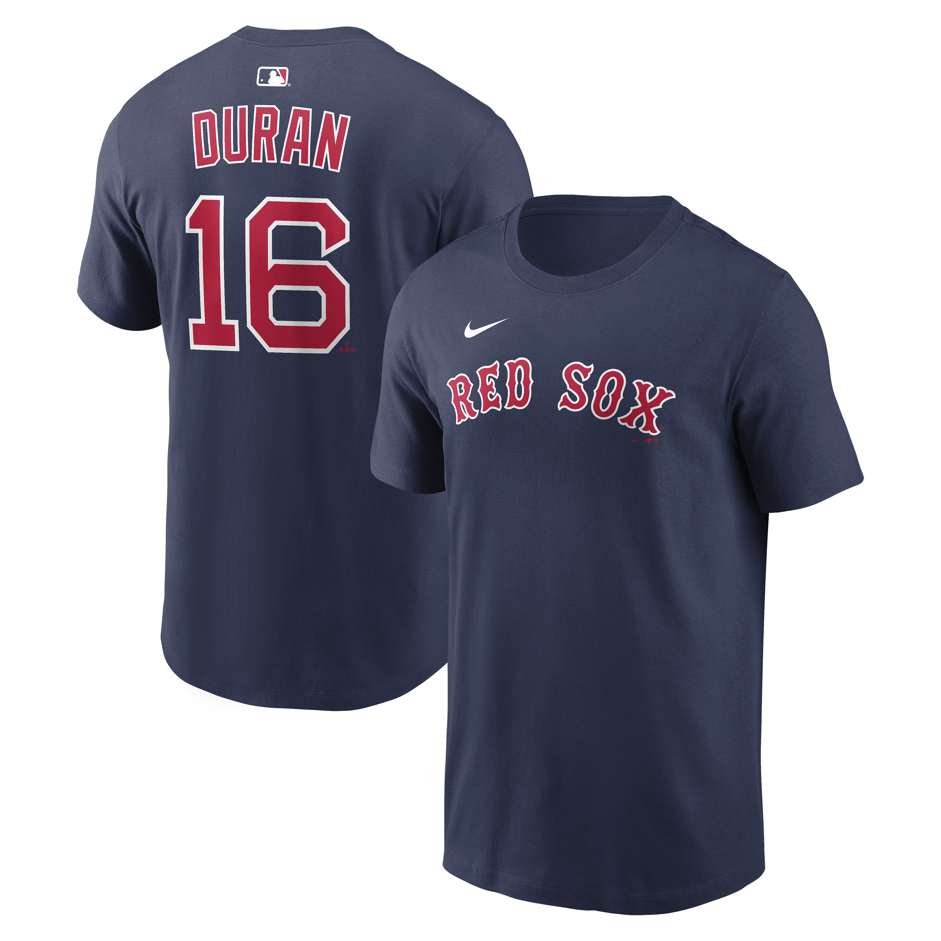 Men's Nike Jarren Duran Navy Boston Red Sox Name & Number T-Shirt