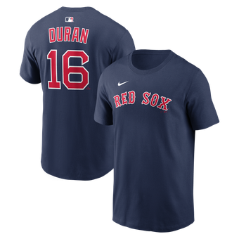 Men's Nike Jarren Duran Navy Boston Red Sox Name & Number T-Shirt