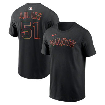Men's Nike Jung Hoo Lee Black San Francisco Giants Name & Number T-Shirt