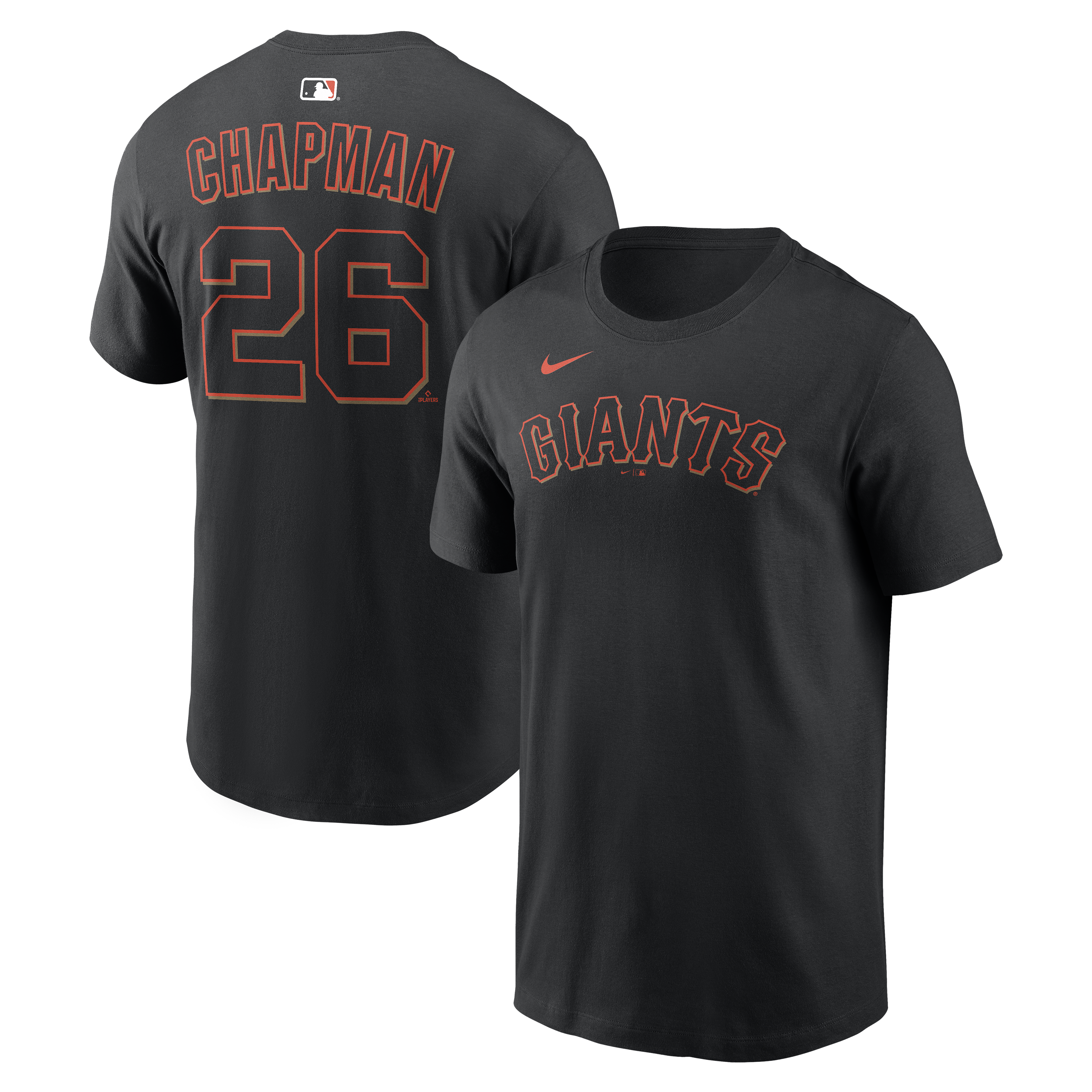 Men's Nike Matt Chapman Black San Francisco Giants Name & Number T-Shirt