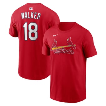 Men's Nike Jordan Walker Red St. Louis Cardinals Name & Number T-Shirt