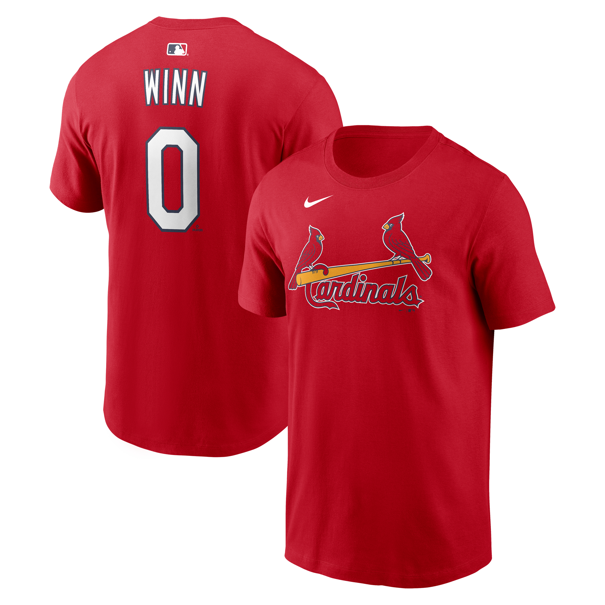 Men's Nike Masyn Winn Red St. Louis Cardinals Name & Number T-Shirt