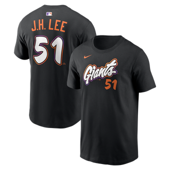 Men's Nike Jung Hoo Lee Black San Francisco Giants City Connect Name & Number T-Shirt