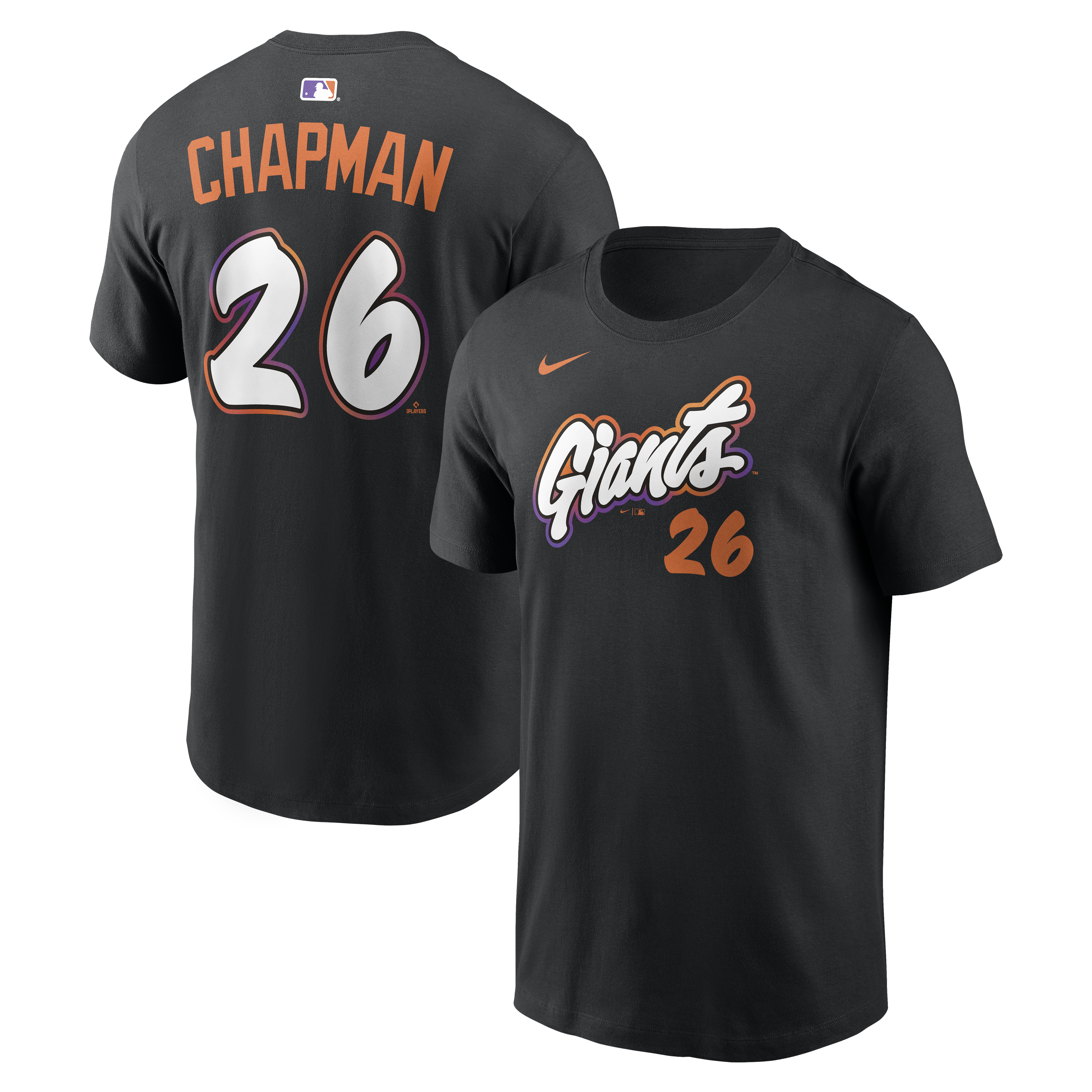 Men's Nike Matt Chapman Black San Francisco Giants City Connect Name & Number T-Shirt