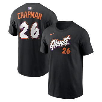 Men's Nike Matt Chapman Black San Francisco Giants City Connect Name & Number T-Shirt