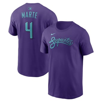Men's Nike Ketel Marte Purple Arizona Diamondbacks City Connect Name & Number T-Shirt