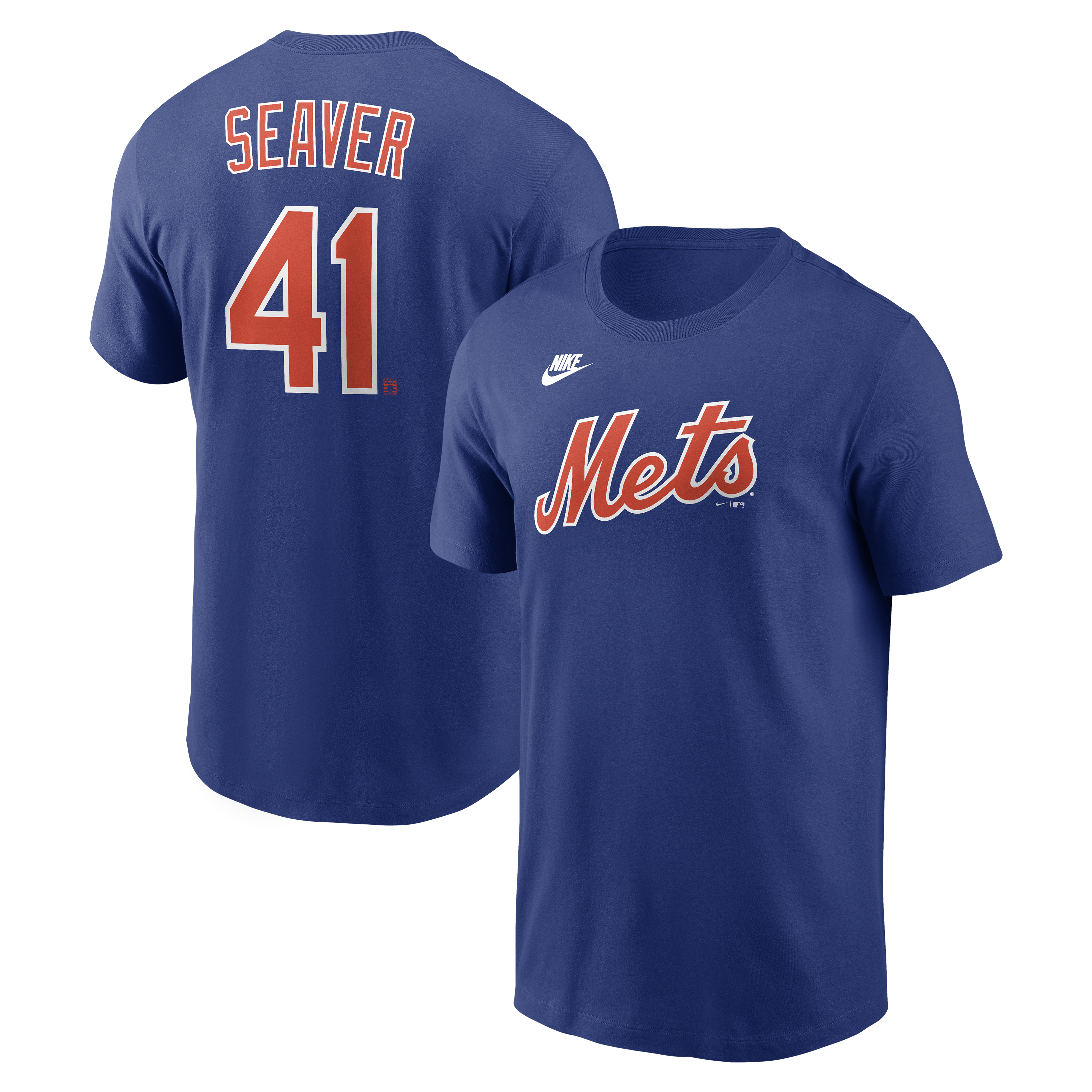 Men’s Nike Tom Seaver Royal New York Mets Cooperstown Collection Name & Number T-Shirt Men’s Nike Tom Seaver Royal New York Mets Cooperstown Collection Name & Number T-Shirt