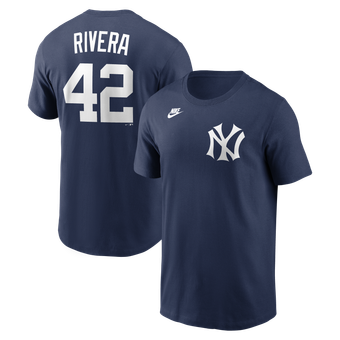 Men's Nike Mariano Rivera Navy New York Yankees Cooperstown Collection Name & Number T-Shirt