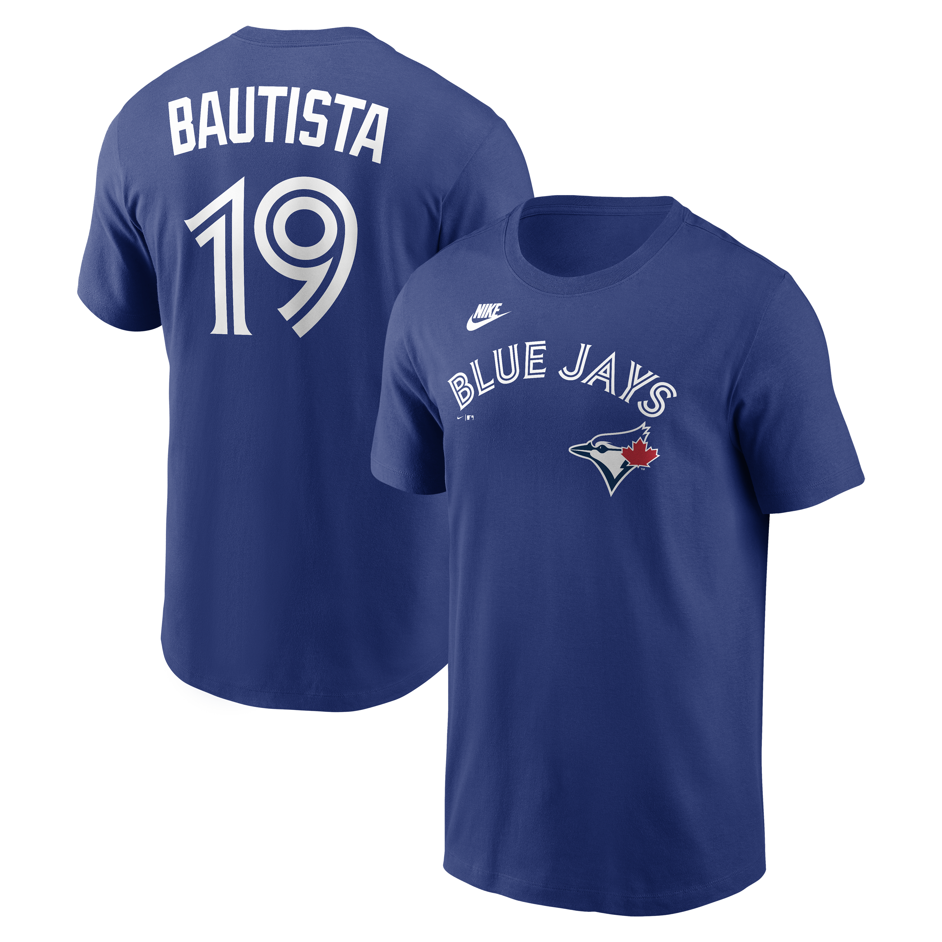 Men's Nike Jose Bautista Royal Toronto Blue Jays Cooperstown Collection Name & Number T-Shirt