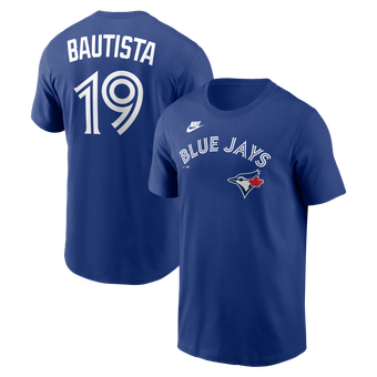 Men's Nike Jose Bautista Royal Toronto Blue Jays Cooperstown Collection Name & Number T-Shirt
