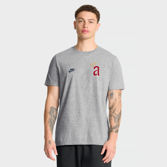 Men's Nike Heather Gray California Angels Cooperstown 2-Hit T-Shirt