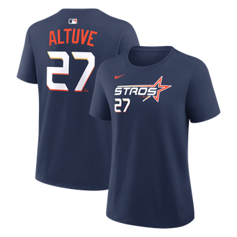 Women's Nike Jose Altuve Navy Houston Astros City Connect Name & Number T-Shirt