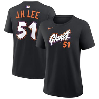 Women's Nike Jung Hoo Lee Black San Francisco Giants City Connect Name & Number T-Shirt