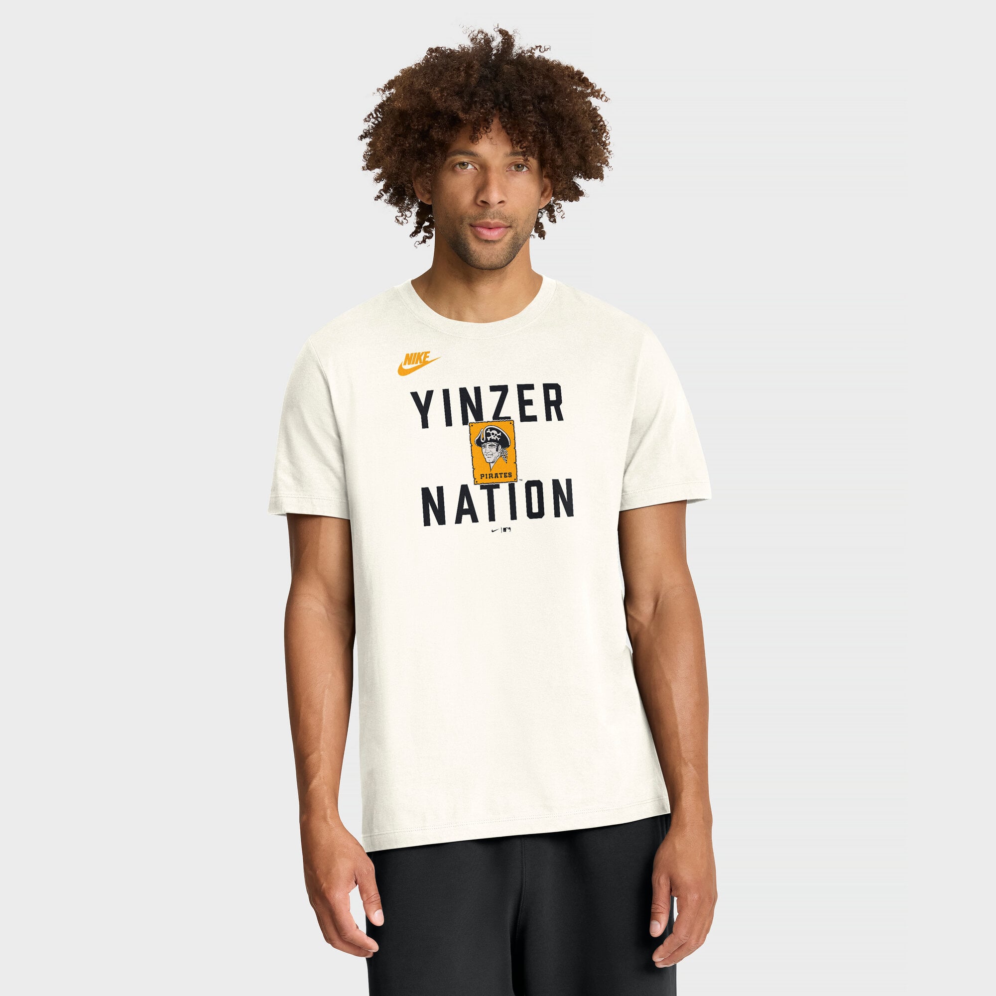 Men's Nike Cream Pittsburgh Pirates Cooperstown Collection ‘70s Inspired T-Shirt