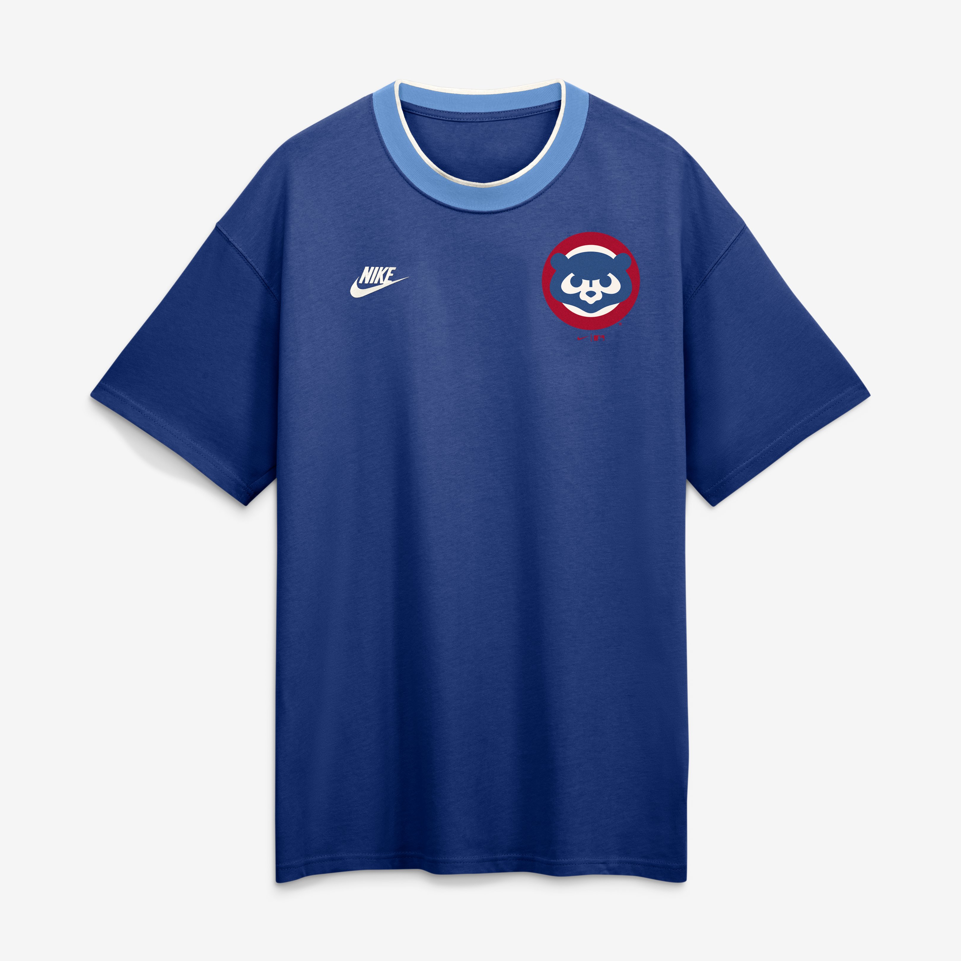 Men's Nike Royal Chicago Cubs Cooperstown Collection Ringer T-Shirt
