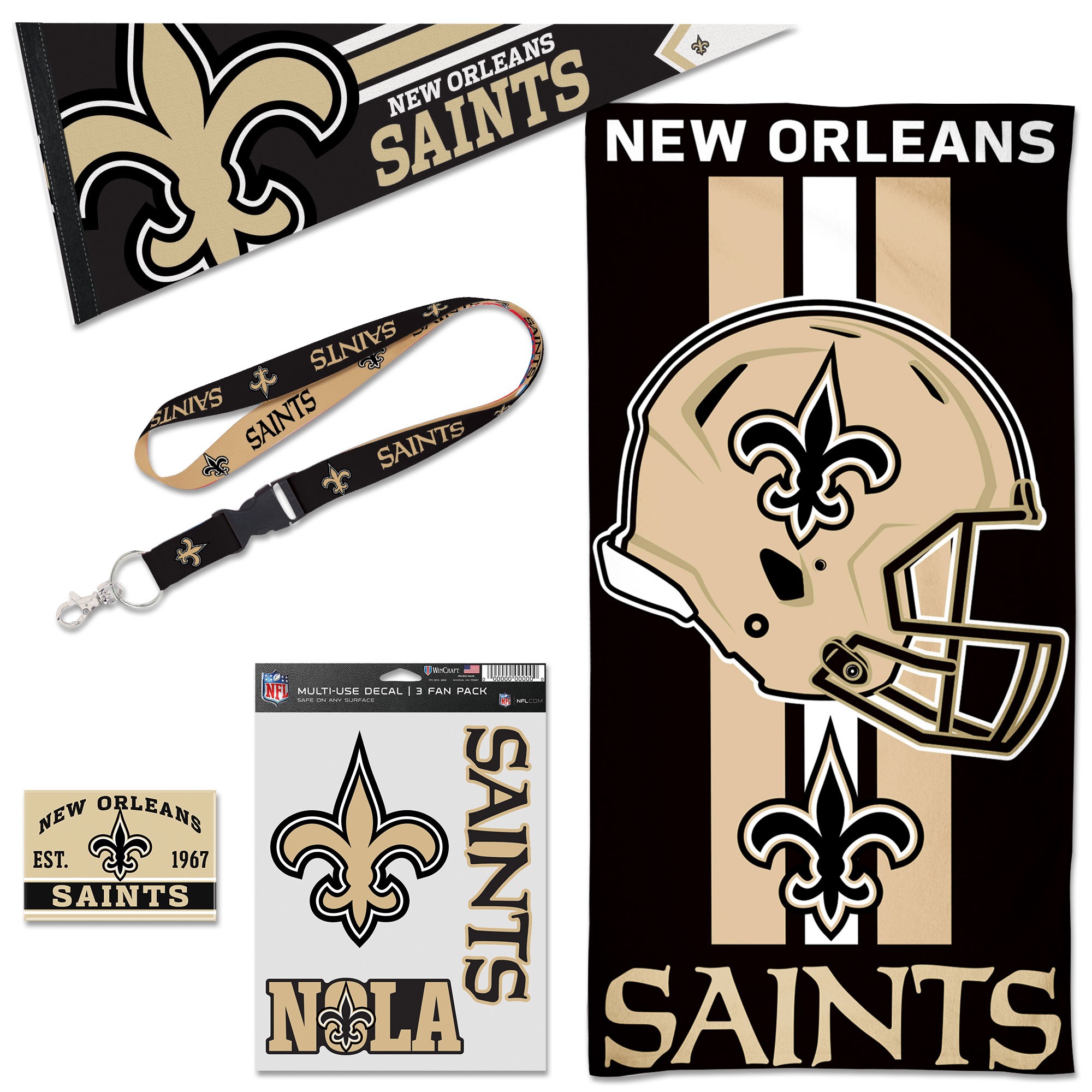 WinCraft New Orleans Saints House Fan Accessories Pack WinCraft New Orleans Saints House Fan Accessories Pack