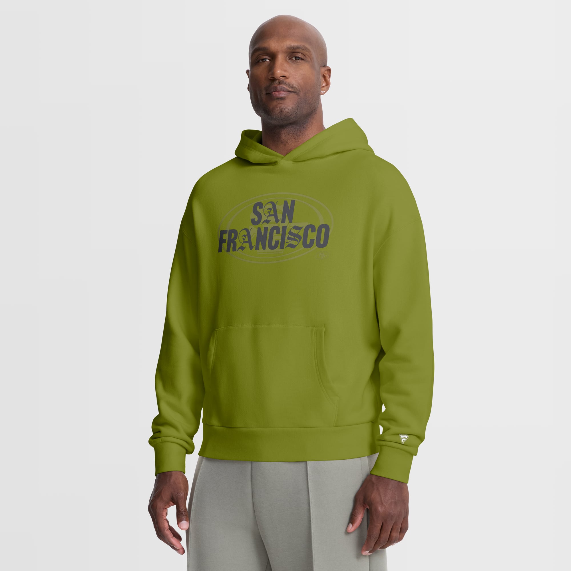 Men’s Fanatics Green San Francisco 49ers Oversized Type Play Location Hoodie Men’s Fanatics Green San Francisco 49ers Oversized Type Play Location Hoodie
