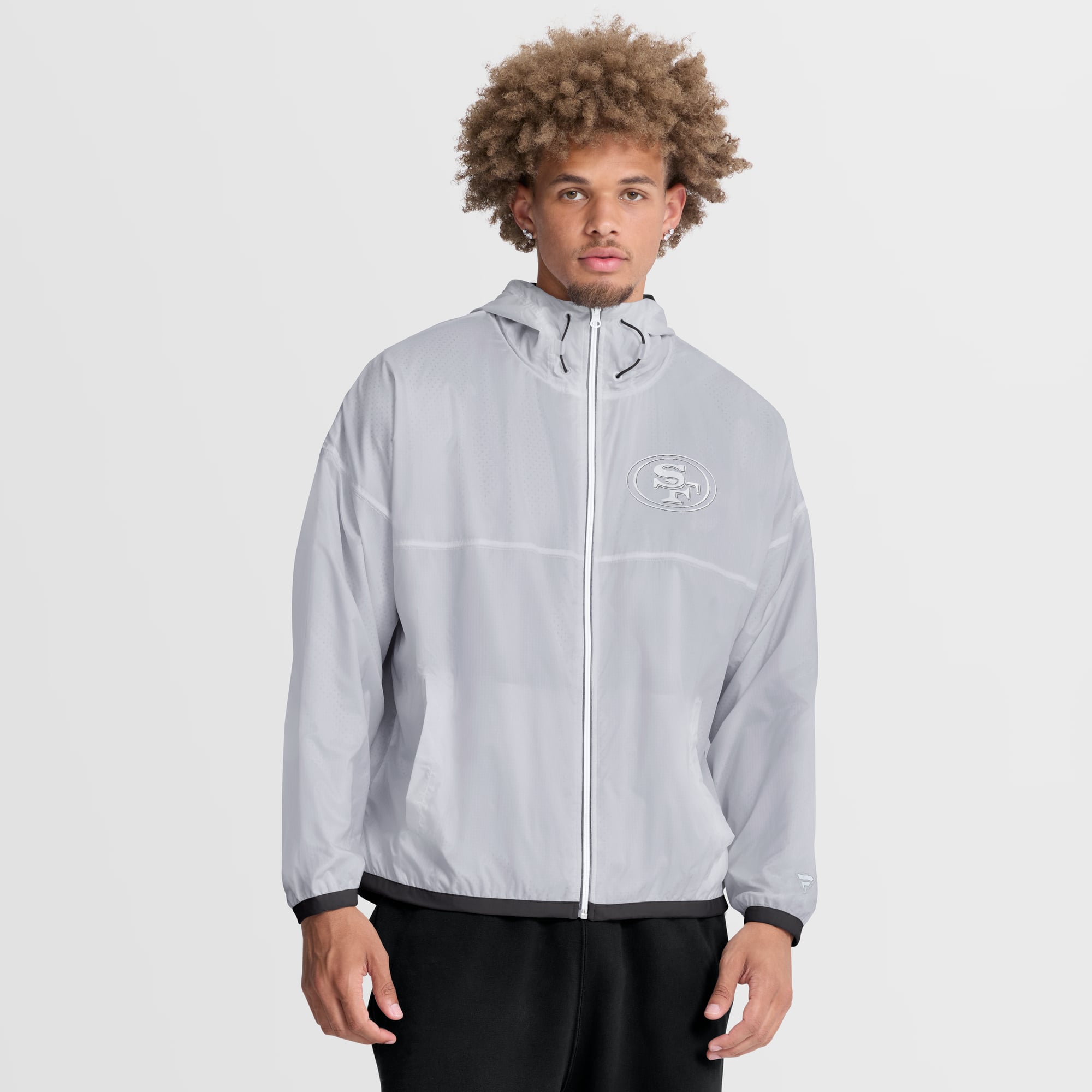 Men’s Fanatics White San Francisco 49ers Type Play Down Full-Zip Jacket