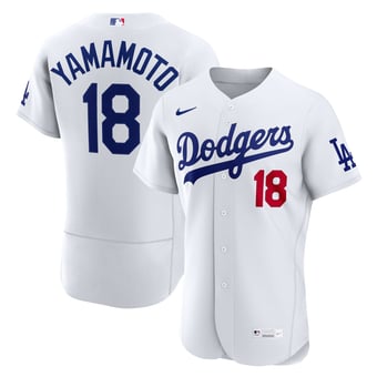 Men's Nike Yoshinobu Yamamoto White Los Angeles Dodgers Home Authentic Jersey