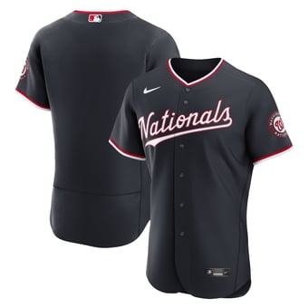 Men's Nike  Navy Washington Nationals Alternate Authentic Jersey