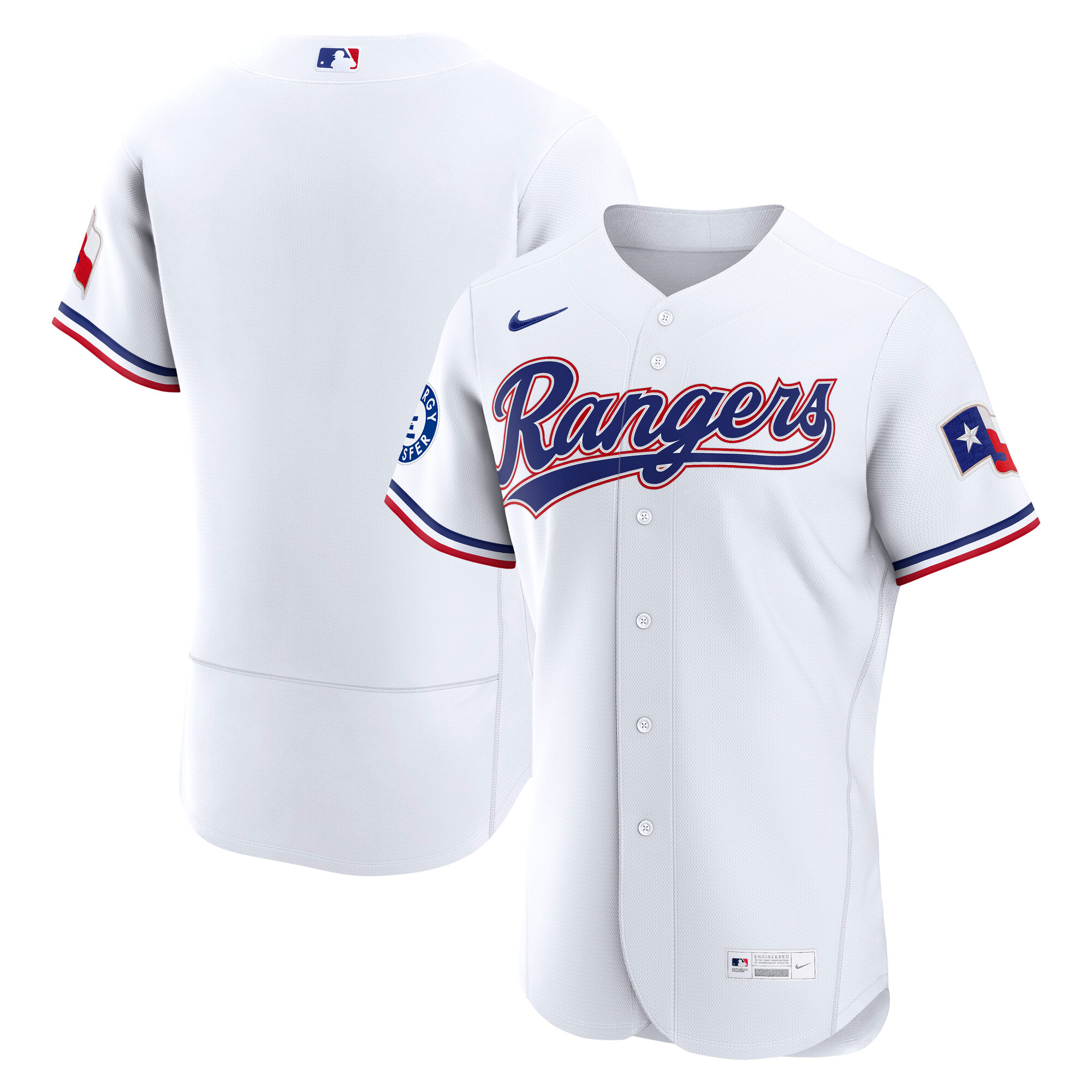 Men’s Nike White Texas Rangers Home Sponsor Patch Authentic Jersey Men’s Nike White Texas Rangers Home Sponsor Patch Authentic Jersey