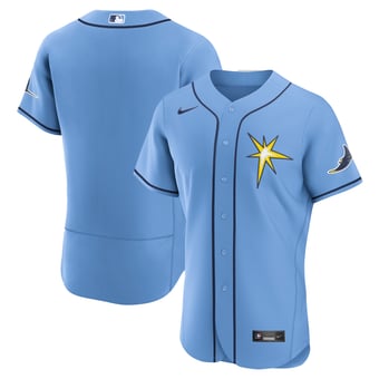 Men's Nike  Light Blue Tampa Bay Rays Alternate Authentic Jersey