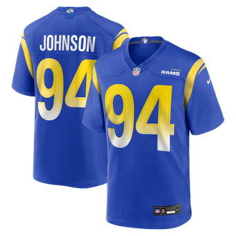Men's Nike Desjuan Johnson Royal Los Angeles Rams Home Game Jersey