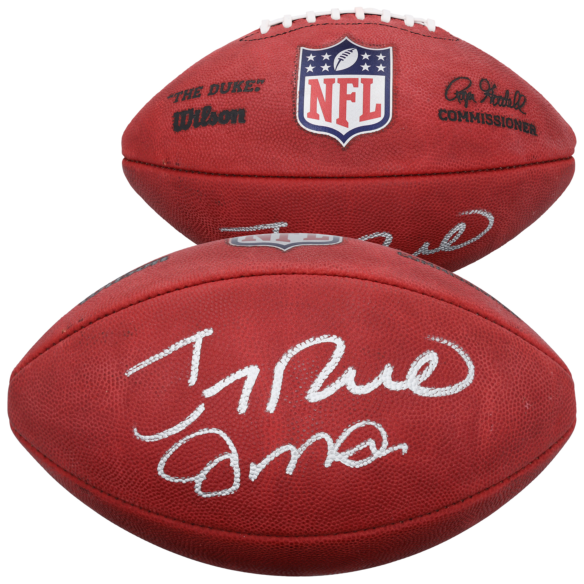 Joe Montana & Jerry Rice San Francisco 49ers Autographed Duke Full Color Football
