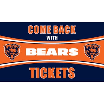 Chicago Bears 28" x 16" Come Back With Tickets Door Mat