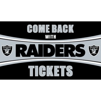 Las Vegas Raiders 28" x 16" Come Back With Tickets Door Mat
