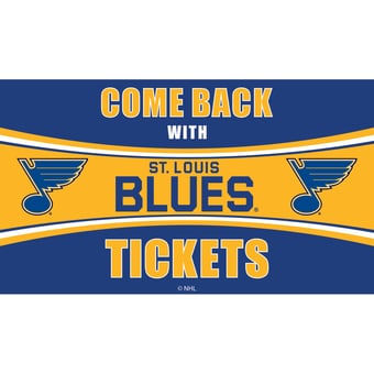 St. Louis Blues 28" x 16" Come Back With Tickets Door Mat