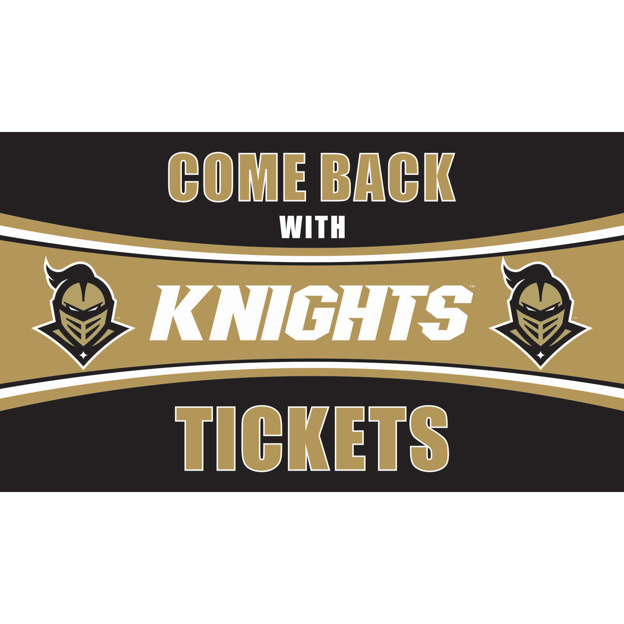 UCF Knights 28" x 16" Come Back With Tickets Door Mat