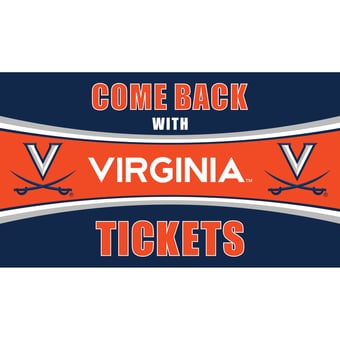 Virginia Cavaliers 28" x 16" Come Back With Tickets Door Mat