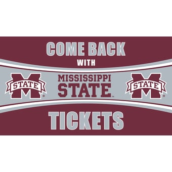 Mississippi State Bulldogs 28" x 16" Come Back With Tickets Door Mat