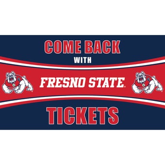 Fresno State Bulldogs 28" x 16" Come Back With Tickets Door Mat